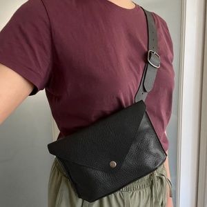 Eileen Fisher Leather Belt Bag Crossbody Bag